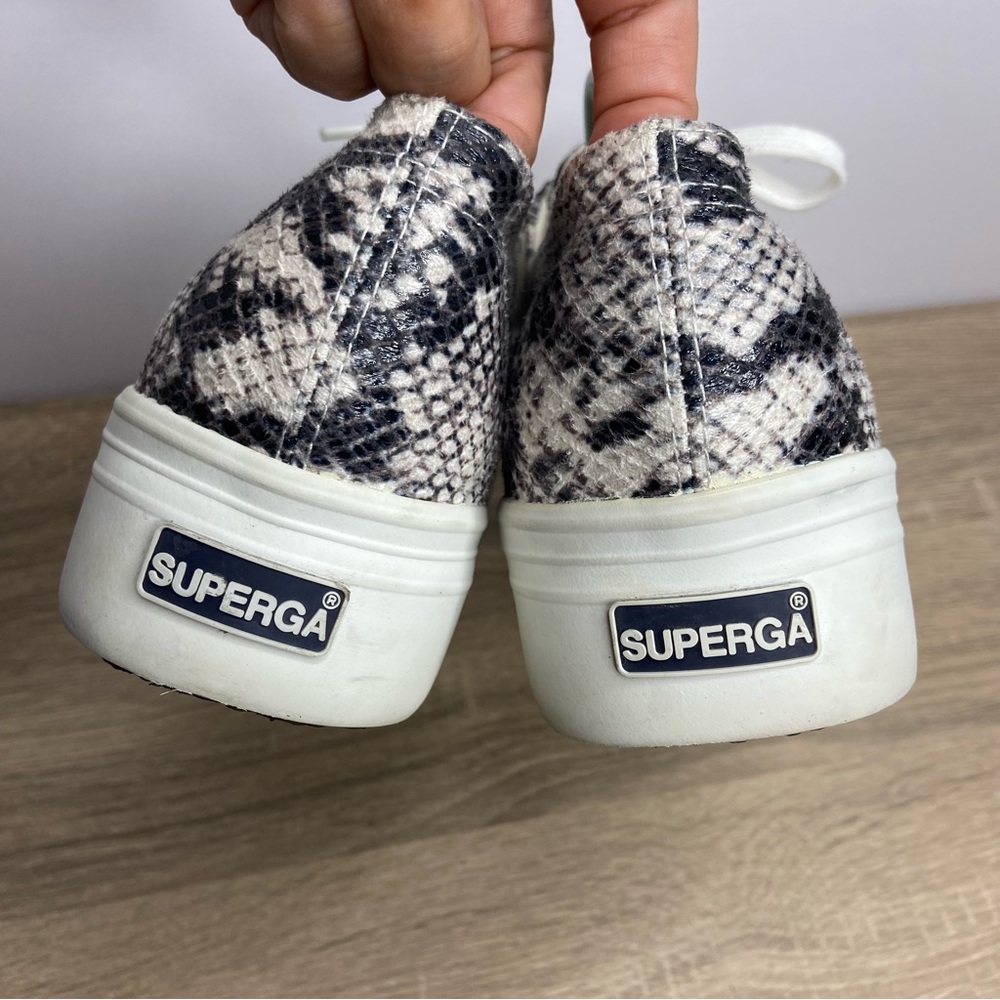 Superga Platform Snakeskin Patterned Sneakers Siz… - image 6